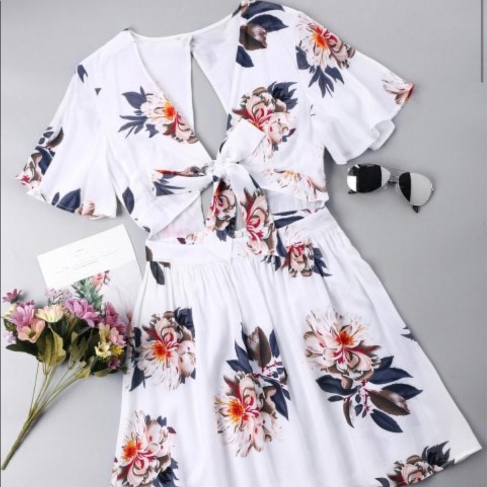 Open back - tie front dress!